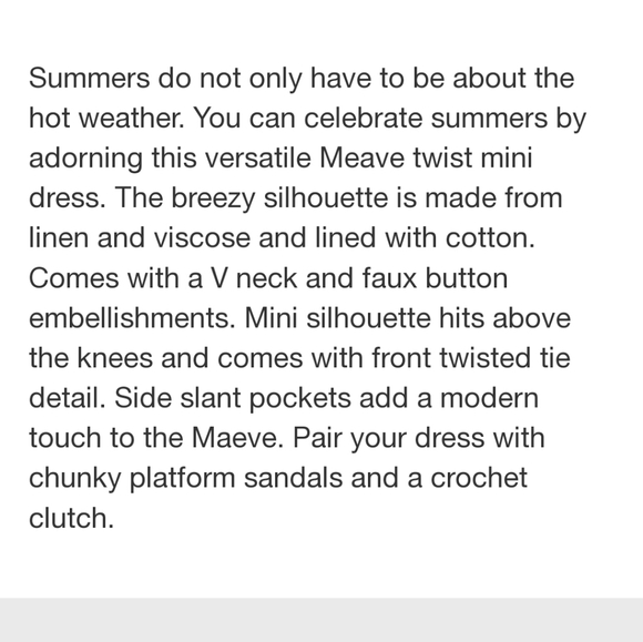 Anthropologie Maeve Twist Front Black Mini Dress Size Small Petite - Picture 7 of 16